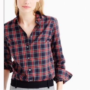 Thomas Mason x J. Crew Stewart Plaid Shirt